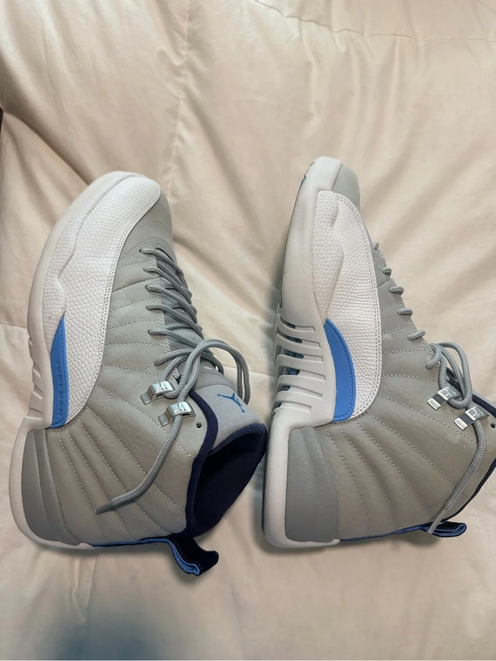 Air Jordan 12 Retro Wolf Grey University Blue White Men’s Size 8.5